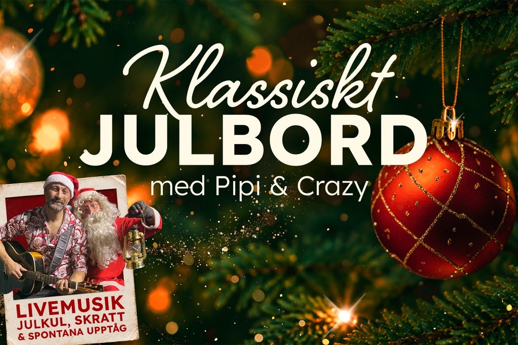 Klassiskt julbord med Pipi & Crazy