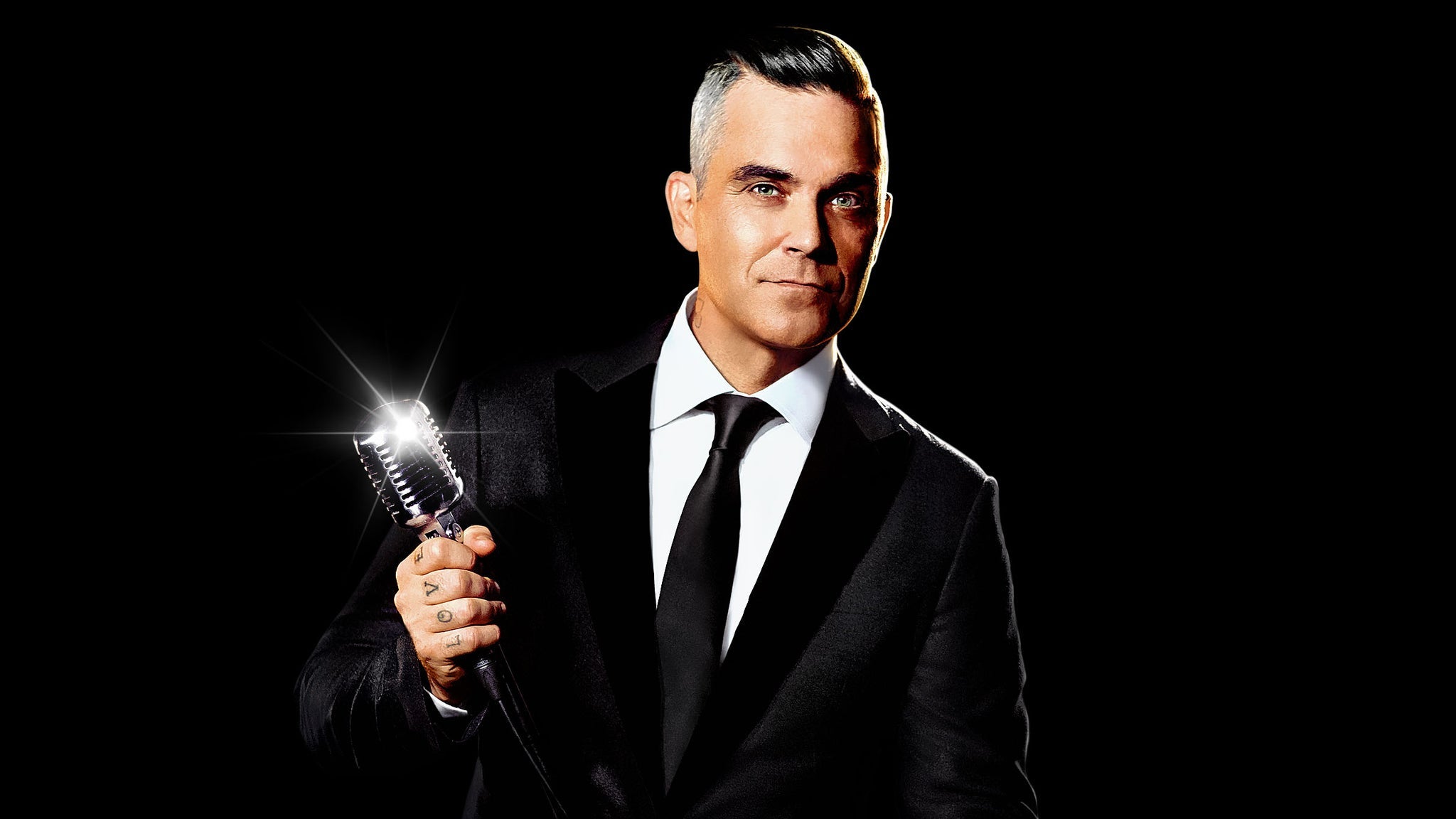 Robbie Williams on stage