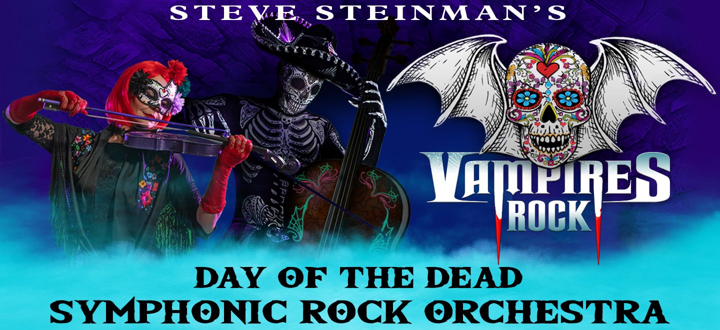 Image used with permission from Ticketmaster | Steve Steinmans Vampires Rock Day of the Dead Symphonic Rock Orchestra tickets