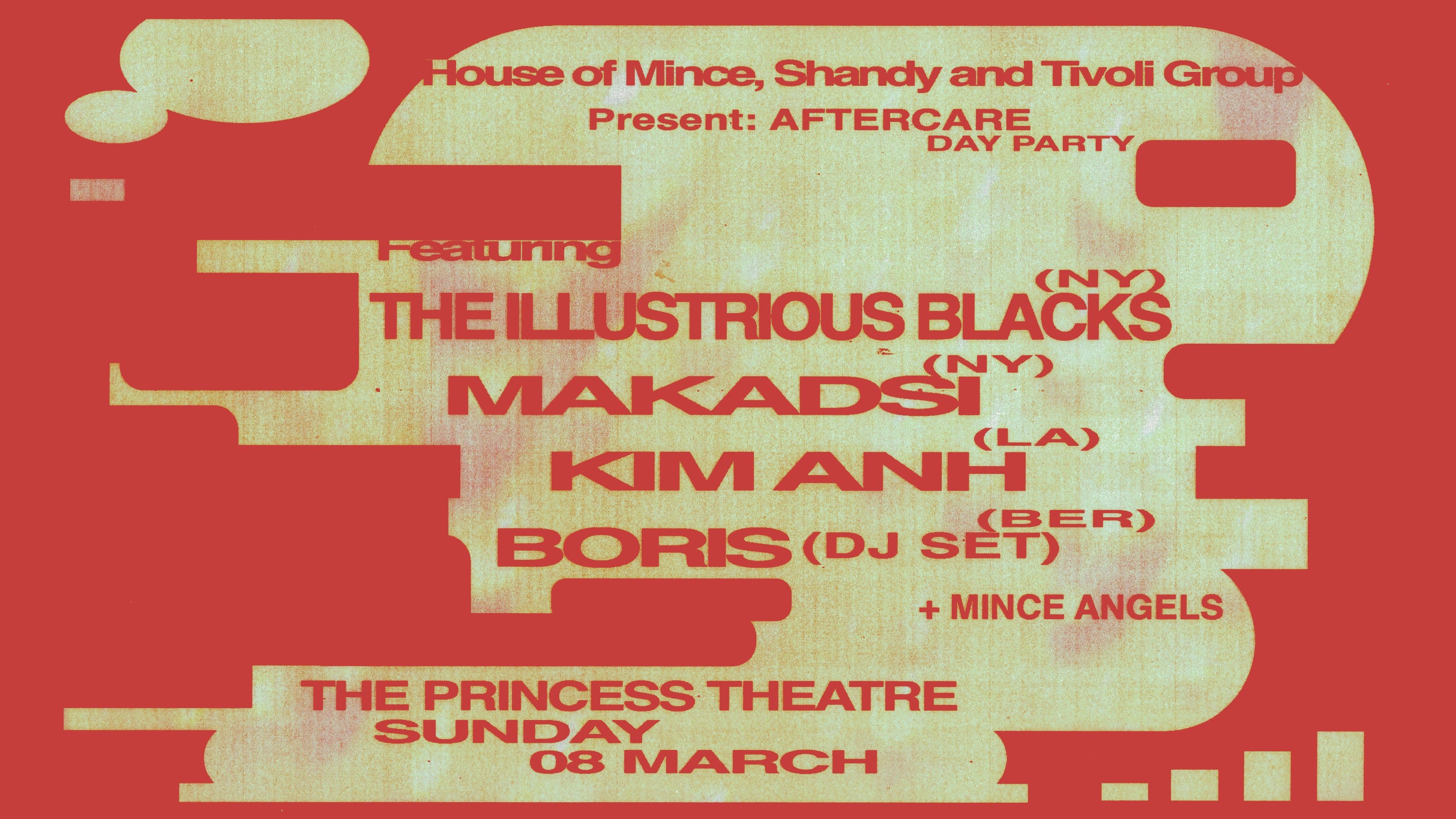 aftercare live at The Princess Theatre in Brisbane on March 08, 2026 - Concert poster