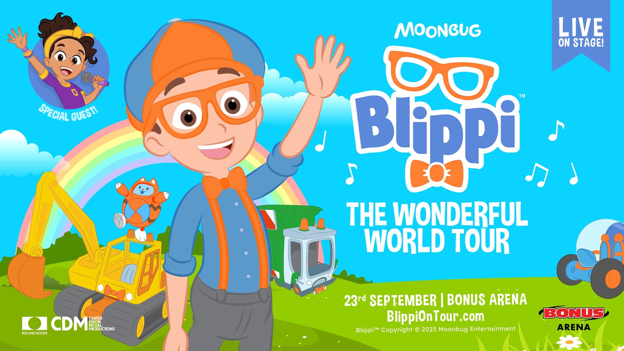 Blippi: the Wonderful World Tour Event Title Pic