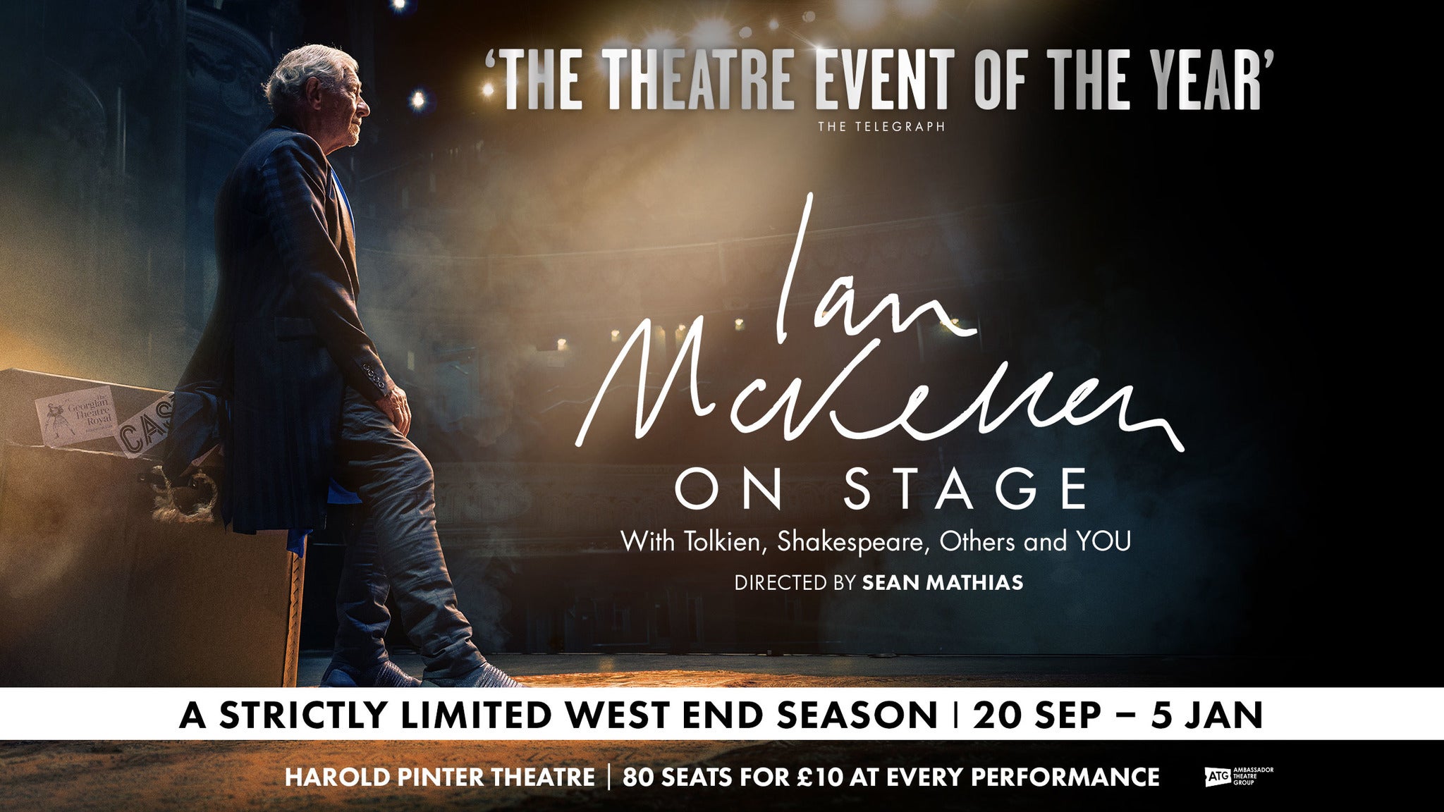 Ian McKellen On Stage: With Tolkien, Shakespeare, Others and You! Event Title Pic