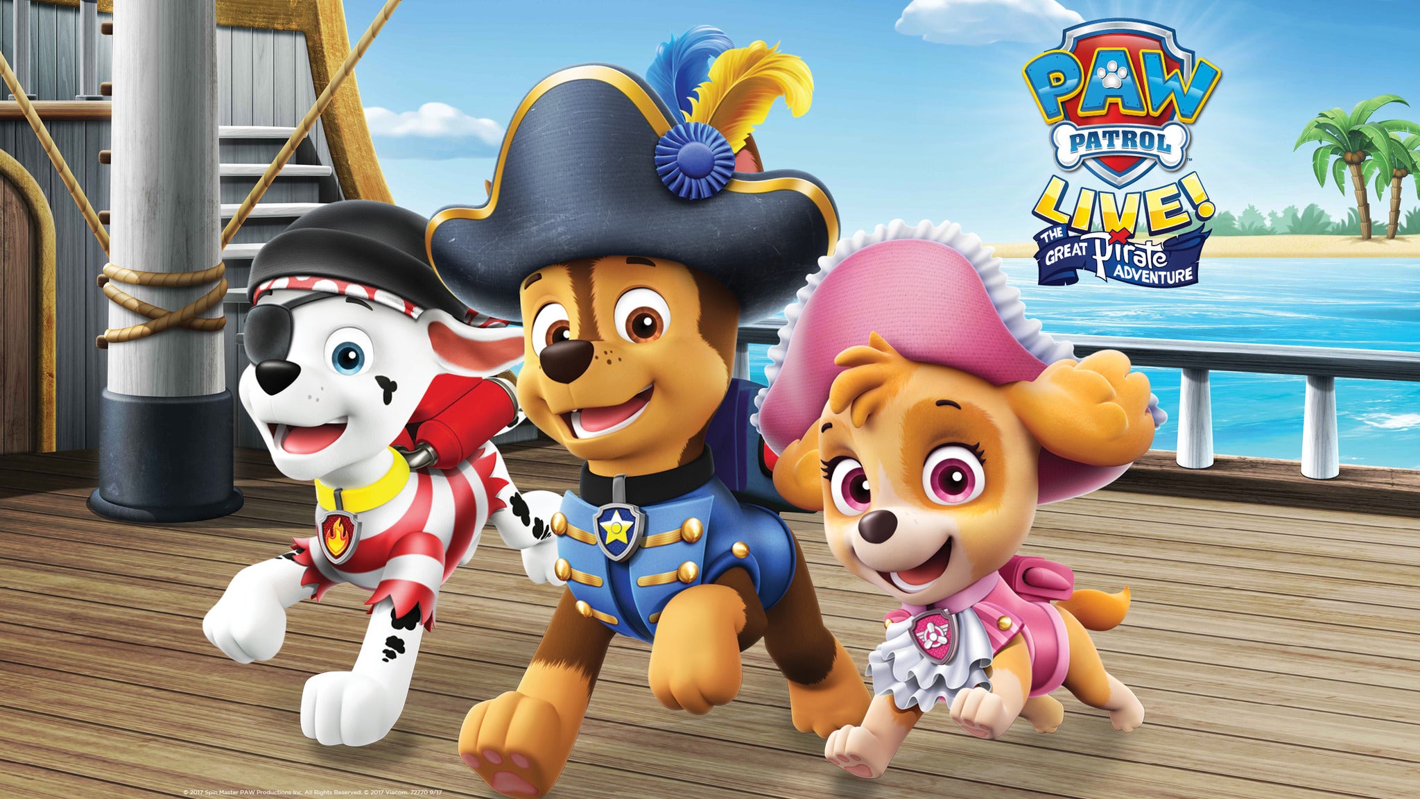 PAW Patrol Live! The Great Pirate Adventure in San Jose promo photo for Official Platinum presale offer code