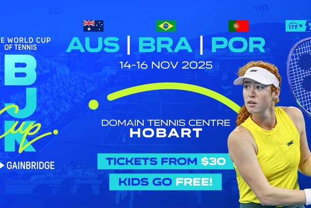 Billie Jean King Cup - Australia v Portugal in Hobart promotional photo for Exclusive presale tickets offer
