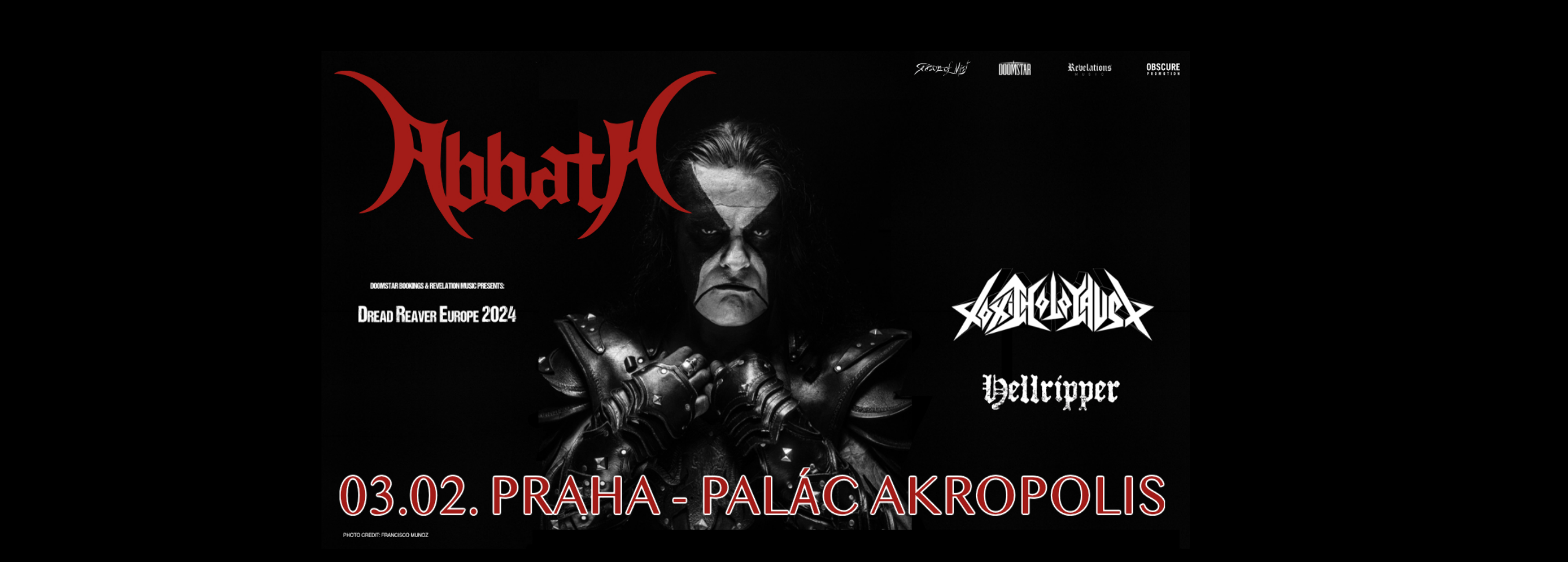 ABBATH, TOXIC HOLOCAUST, HELLRIPPER presale information on freepresalepasswords.com