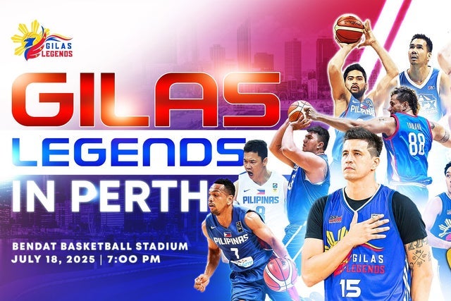 Gilas Legends in Perth 2025 presales in Mt Claremont
