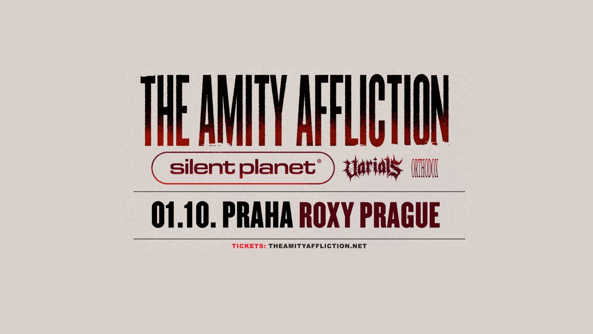 THE Amity Affliction, Silent Planet, Varials, Orthodox