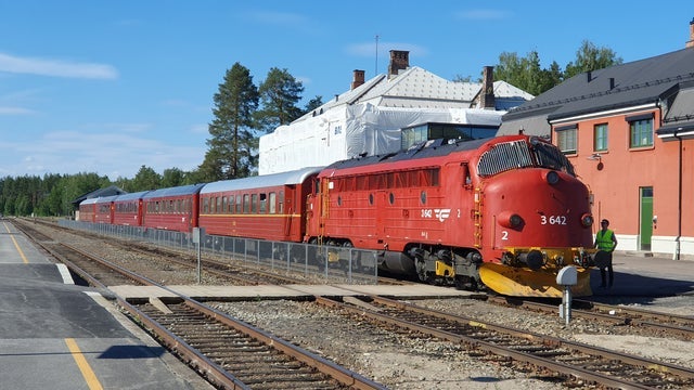 Jernbanemuseets stålvogntog på Jernbanemuseets stålvogntog, Hamar 01/06/2024