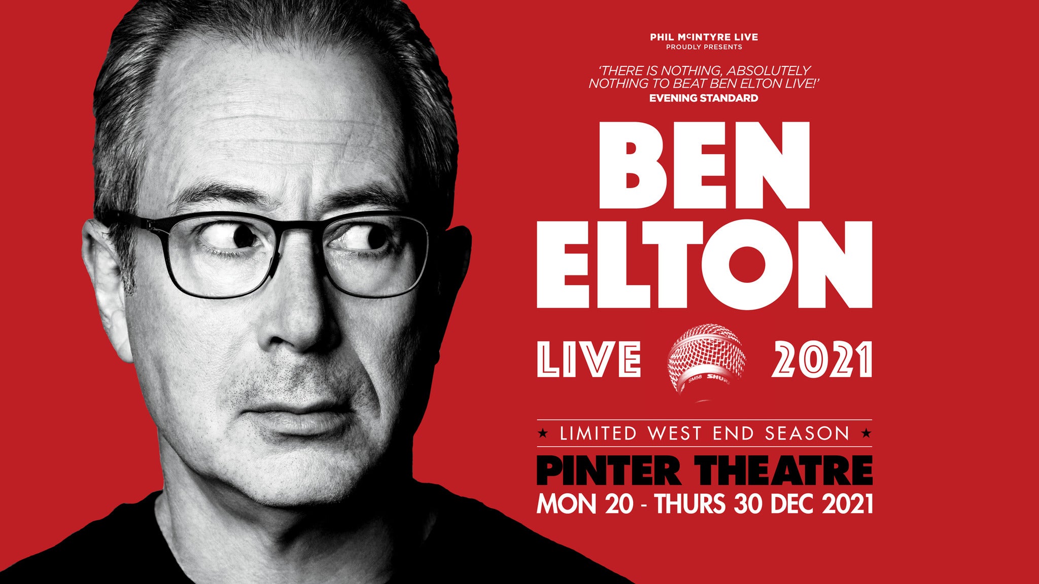 Ben Elton Live! Event Title Pic