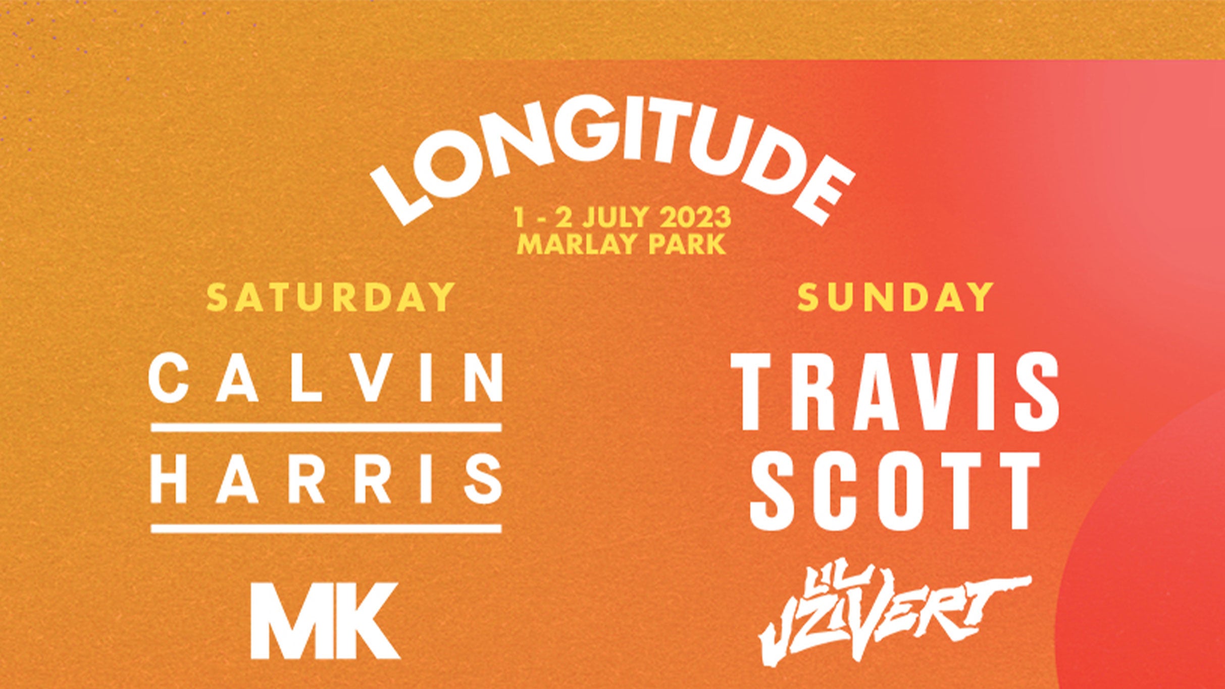 Longitude 2023 Sunday Ticket Travis Scott & Lil Uzi Vert 2023