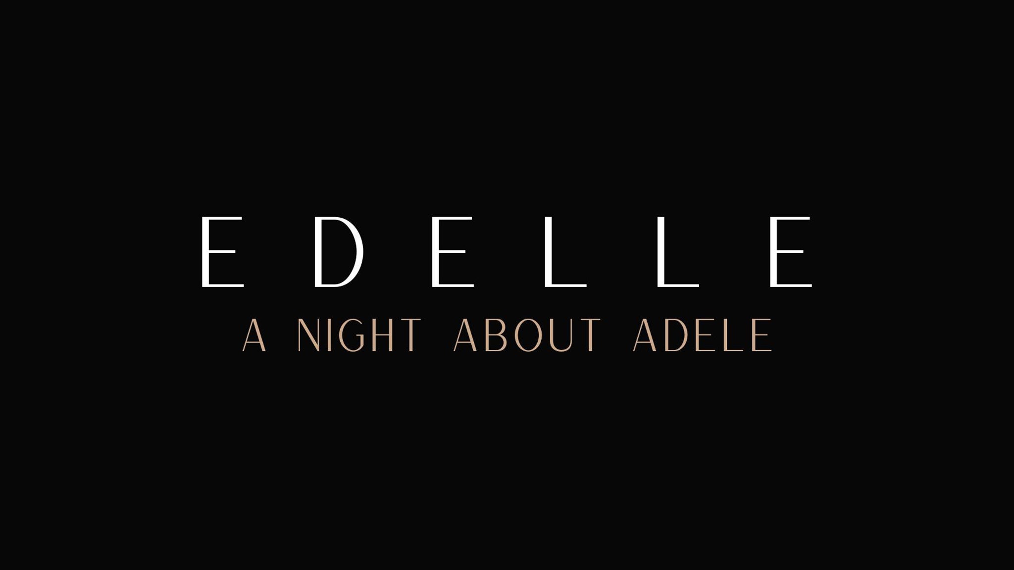 EDELLE - a night about Adele