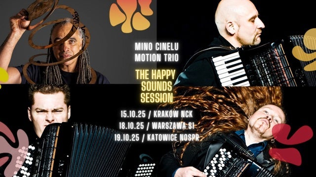 Mino Cinelu & Motion Trio – The Happy Sounds Session w Nowohuckie Centrum Kultury, Krakow 15/10/2025