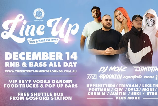 Line Up RNB & Bass Festival presales in Gosford