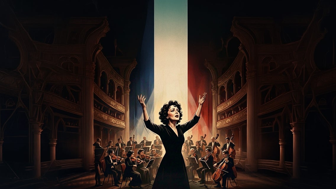 Flyer de Piaf Sinfónico