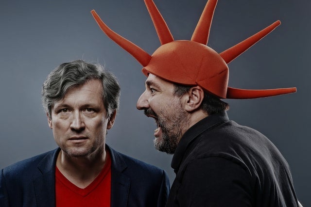 Bohumil Pečinka & Petros Michopulos: Kecy a politika - Volební speciál in Prague