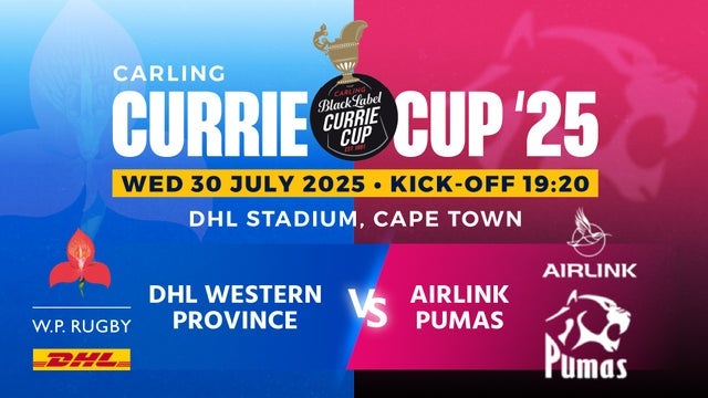 DHL Western Province vs Airlink Pumas in DHL Stadium, Cape Town 30/08/2025