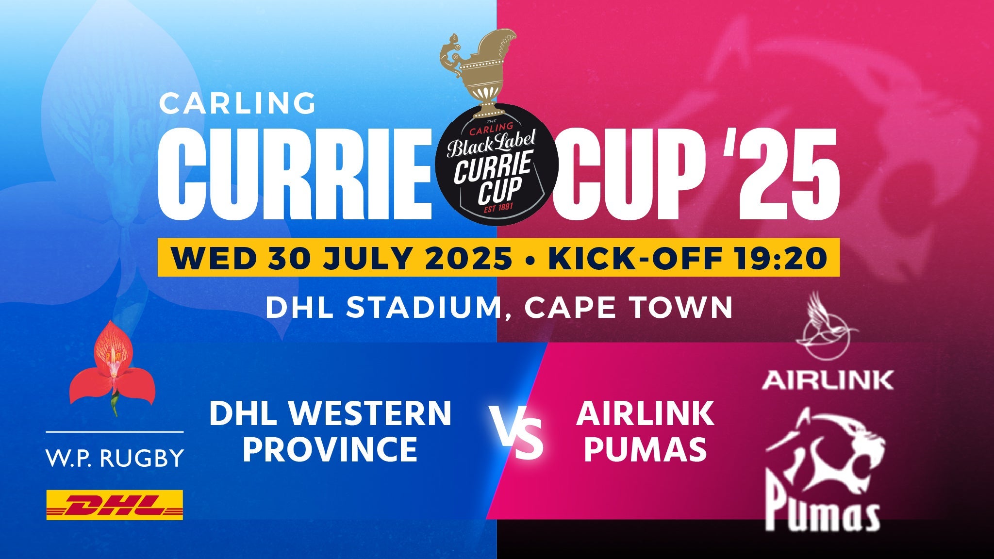 Currie Cup DHL Western Province vs Airlink Pumas
