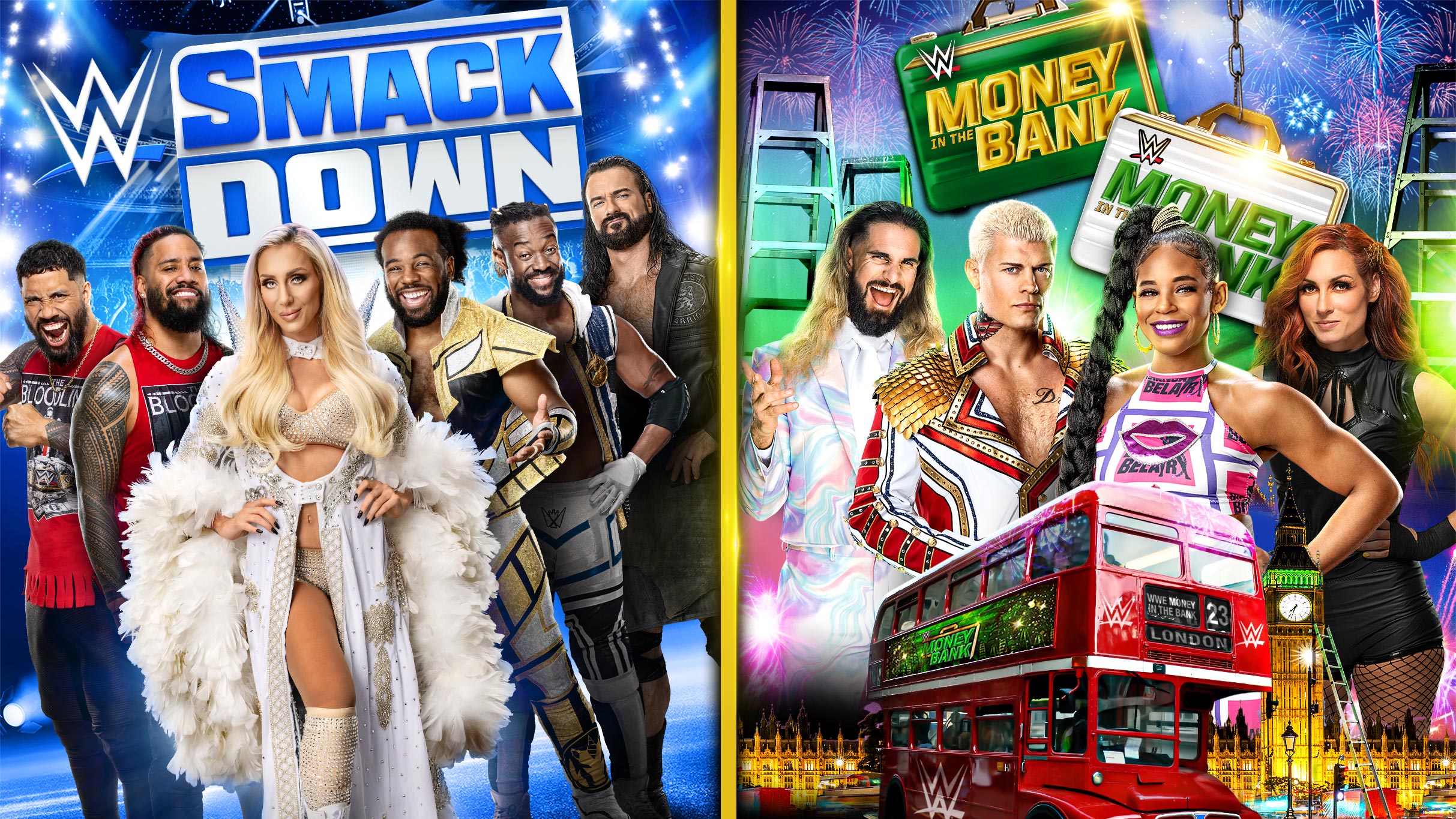 WWE Smackdown & Money in the Bank Combo Ticket in London promo photo for WWE presale offer code