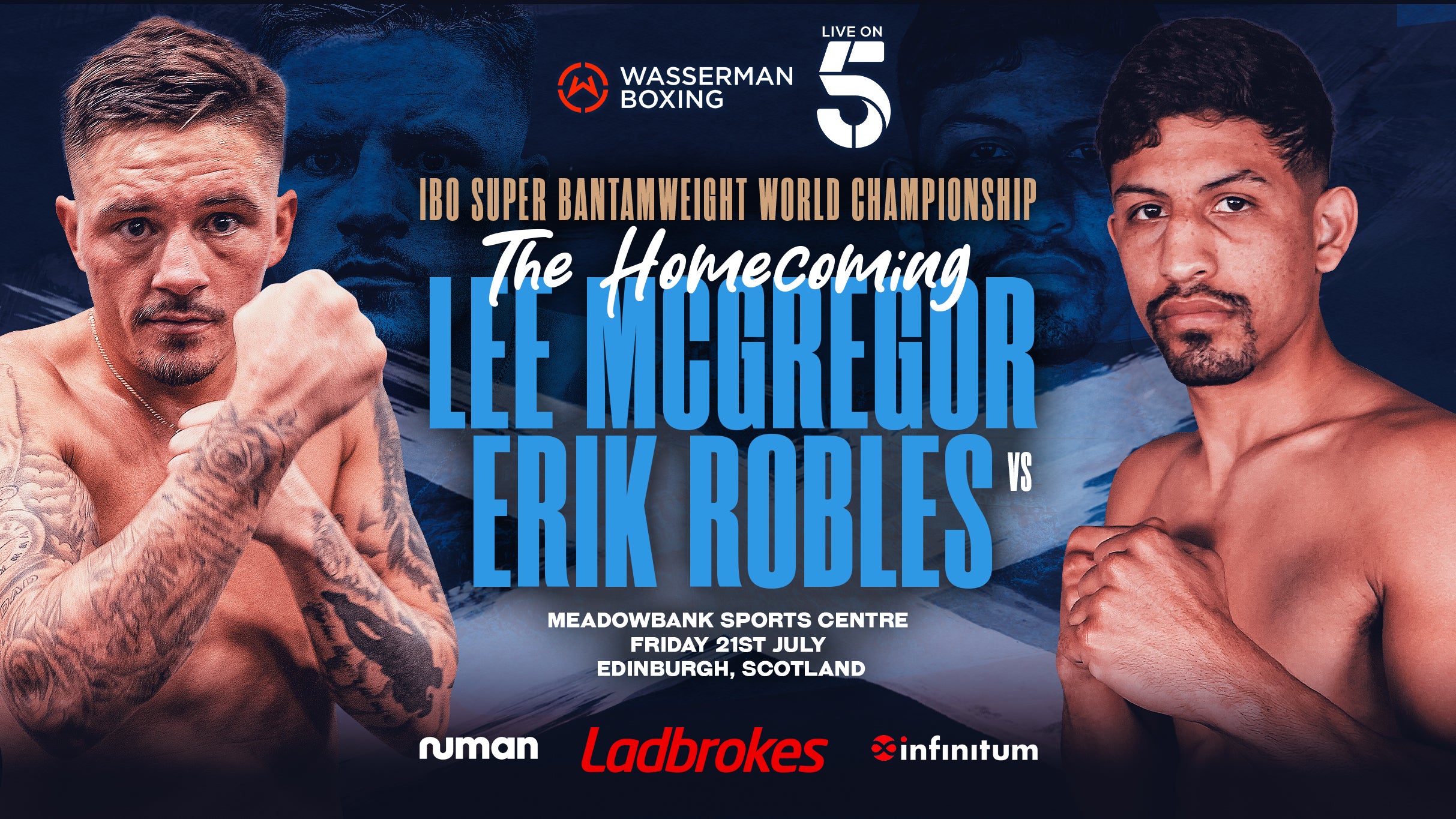 Wasserman Boxing X Channel 5: Lee McGregor - Homecoming Event Title Pic