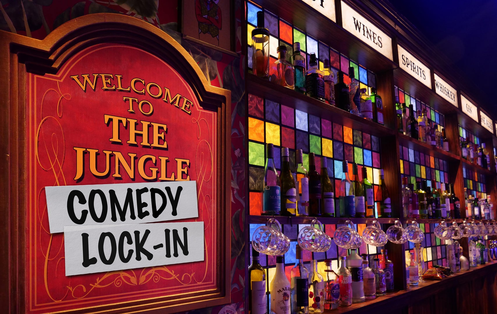 The Jungle Comedy Lock-In Event Title Pic