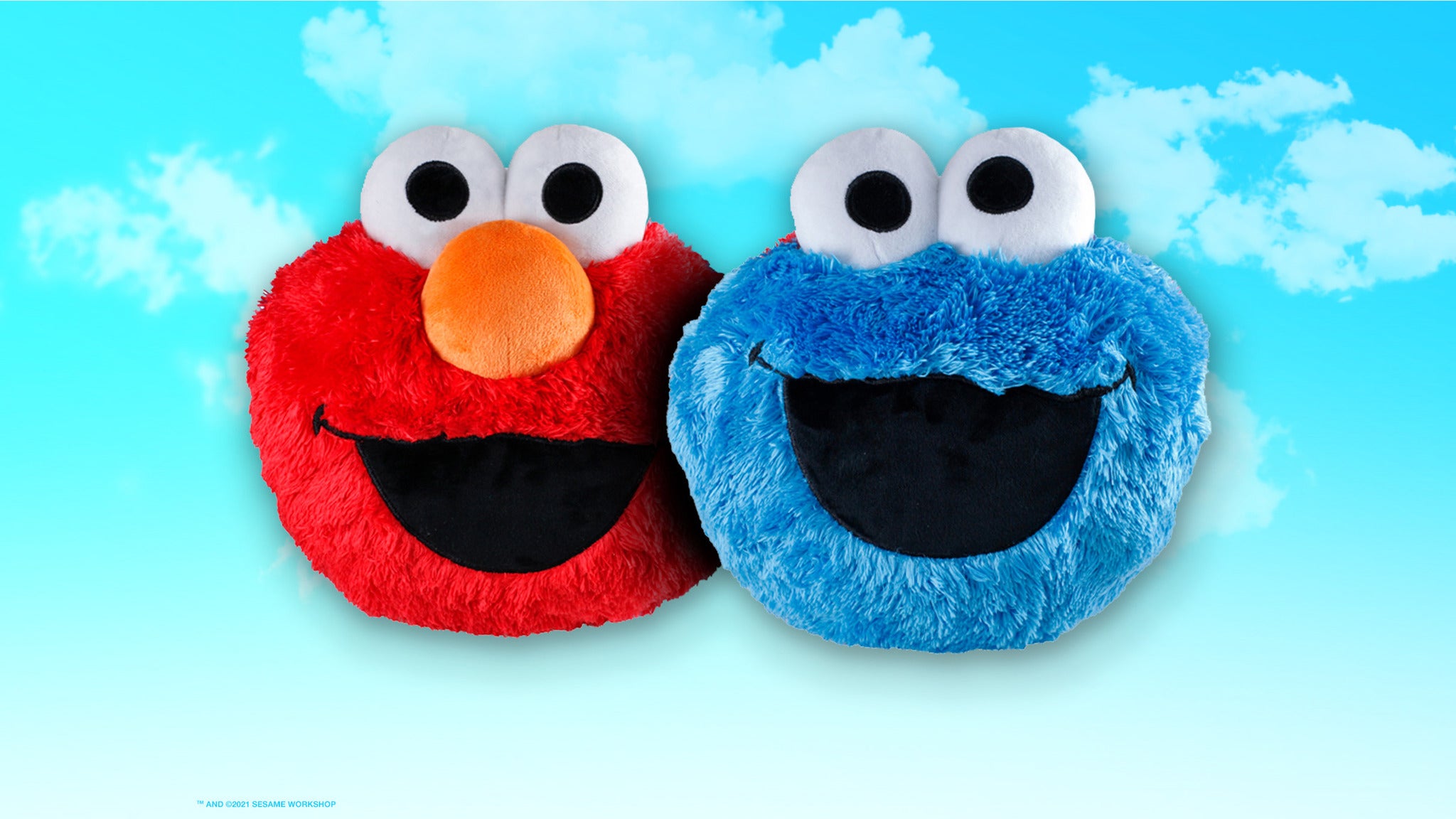 Elmo &amp; Cookie Monster Plush Pillow presale information on freepresalepasswords.com