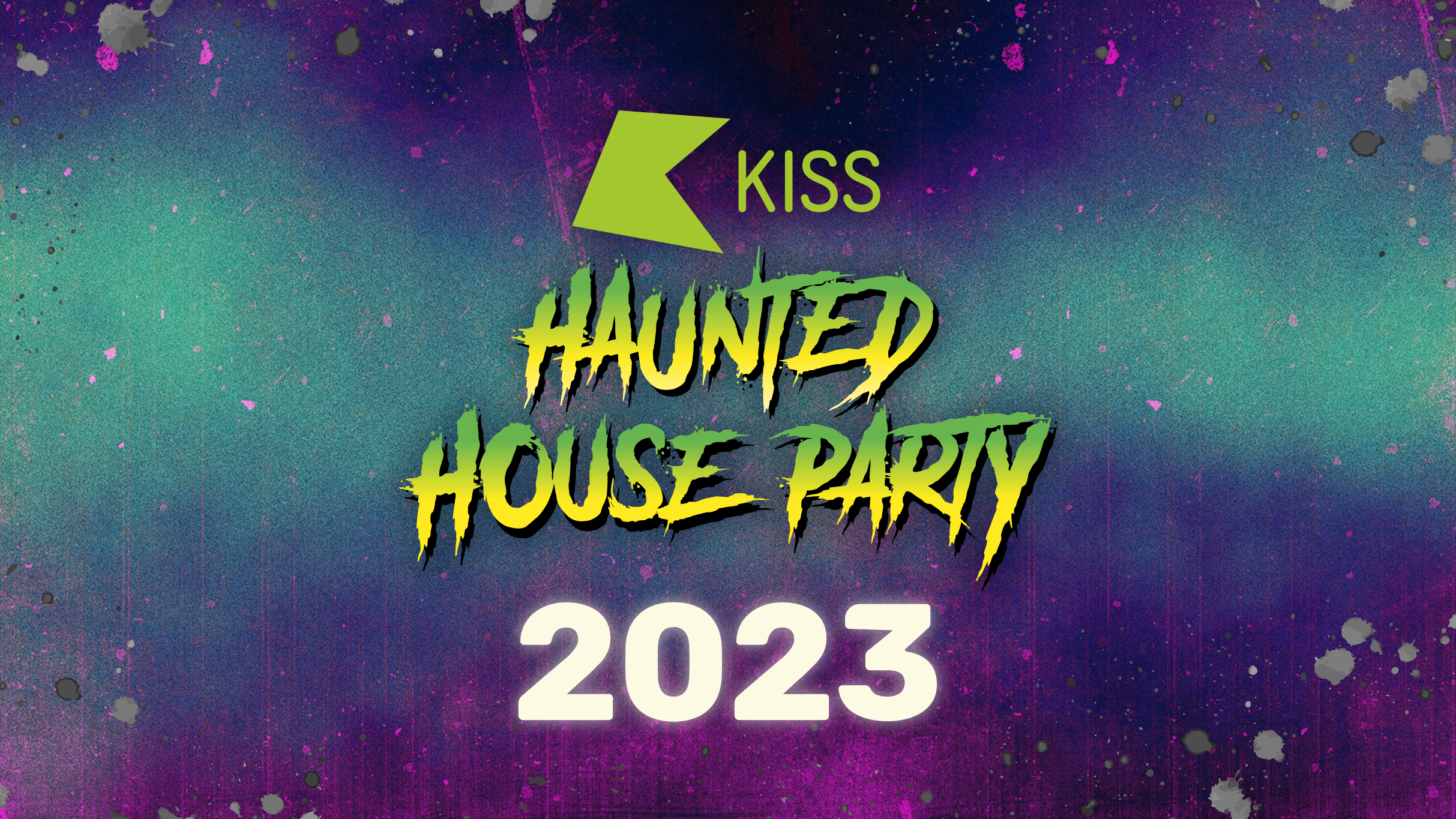 VOXI Presents KISS Haunted House Party Event Title Pic