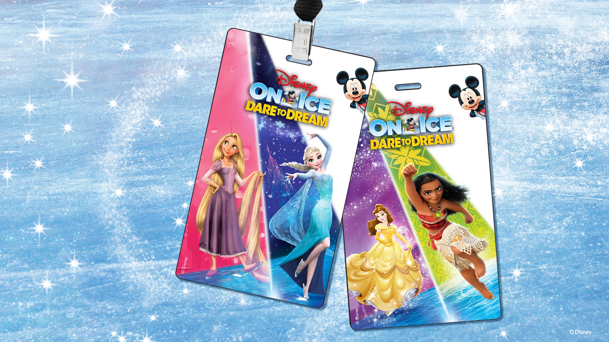 Disney On Ice Presents Dare To Dream Official Souvenir Tag Tickets 
