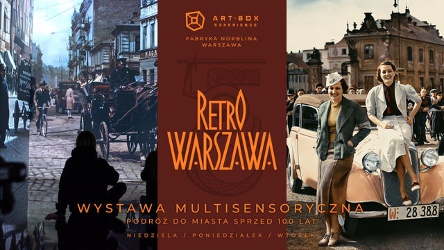 RETRO WARSZAWA – PODRÓŻ DO MIASTA SPRZED 100 LAT w Art Box Experience, Warsaw 30/06/2025