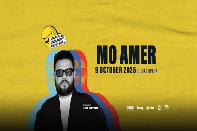 Ticket Reselling Mo Amer Live at Dubai Comedy Festival