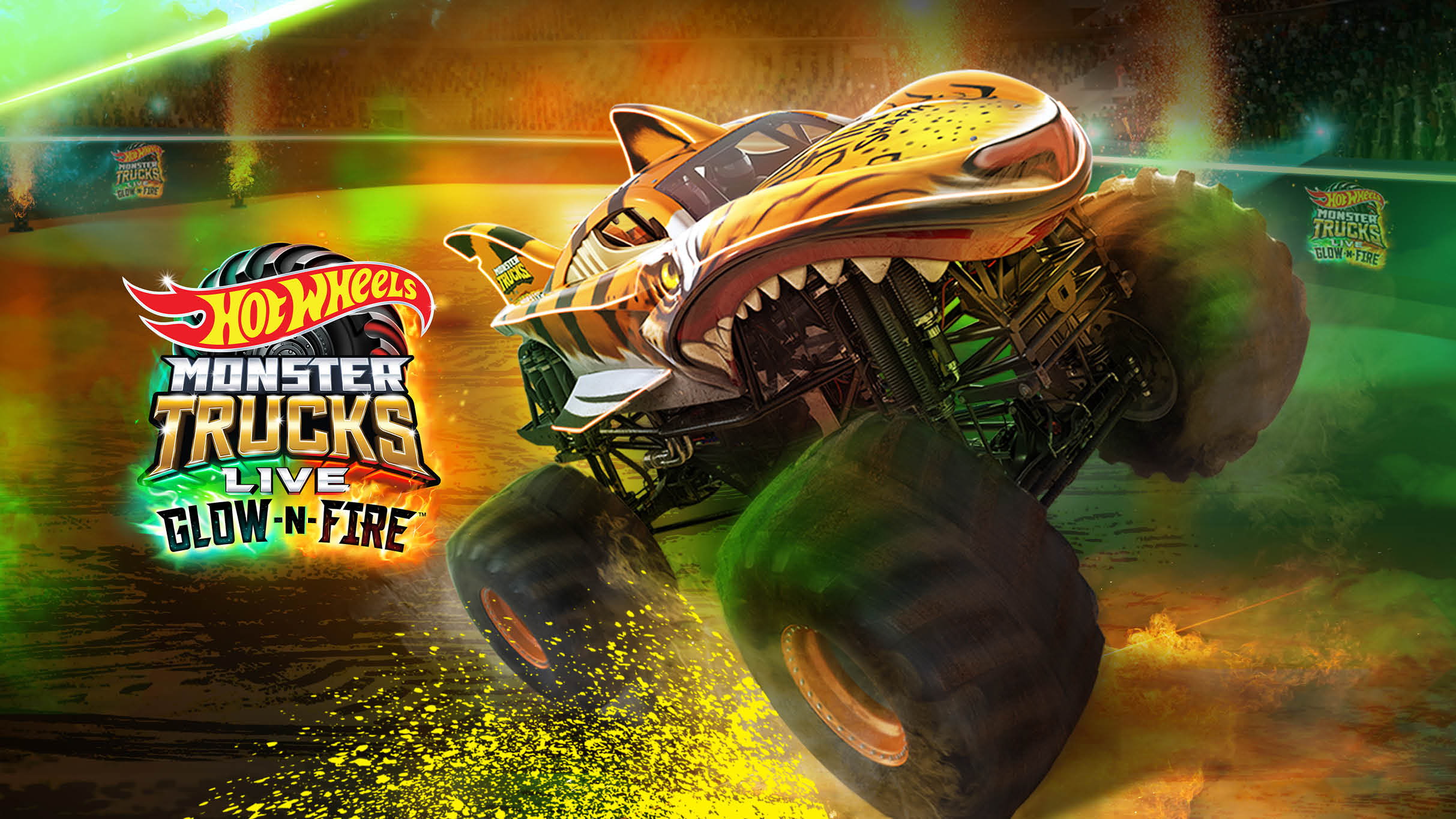 Hot Wheels Monster Trucks Live: Glow-N-Fire