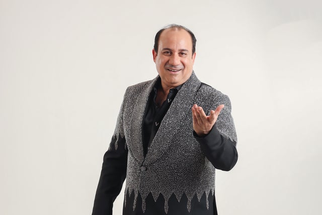 Ustad Rahat Fateh Ali Khan in London promotional photo for Priority from O2 presale tickets offer
