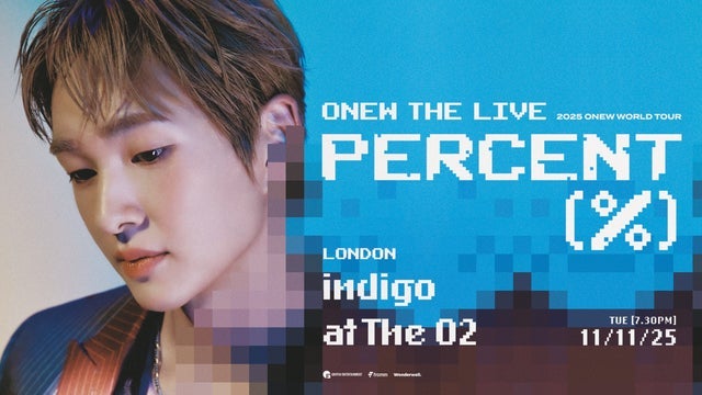 Onew the Live : Percent (%) in indigo at The O2, London 11/11/2025