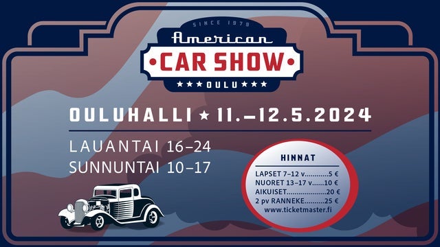 Oulun American Cars Show 11.5 paikkakunnalla OULUHALLI 11/05/2024
