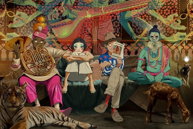 Gorillaz in Glasgow promotional photo for OVO presale tickets offer