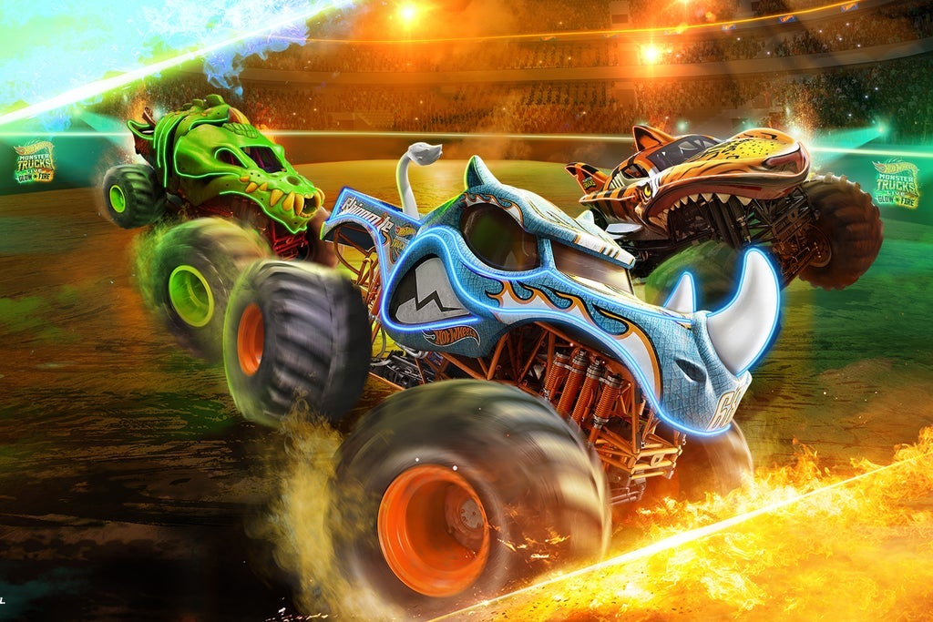 Hot Wheels Monster Trucks Live - Glow-N-Fire