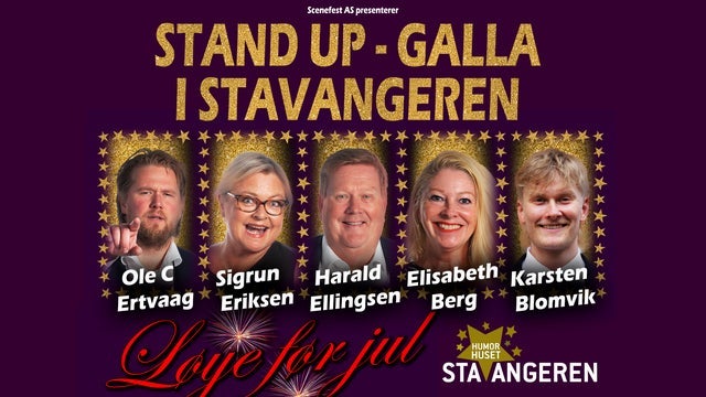 Løye før jul – Stand-up-galla i Stavangeren på STAVANGEREN KULTUR OG REVYSCENE 14/12/2024