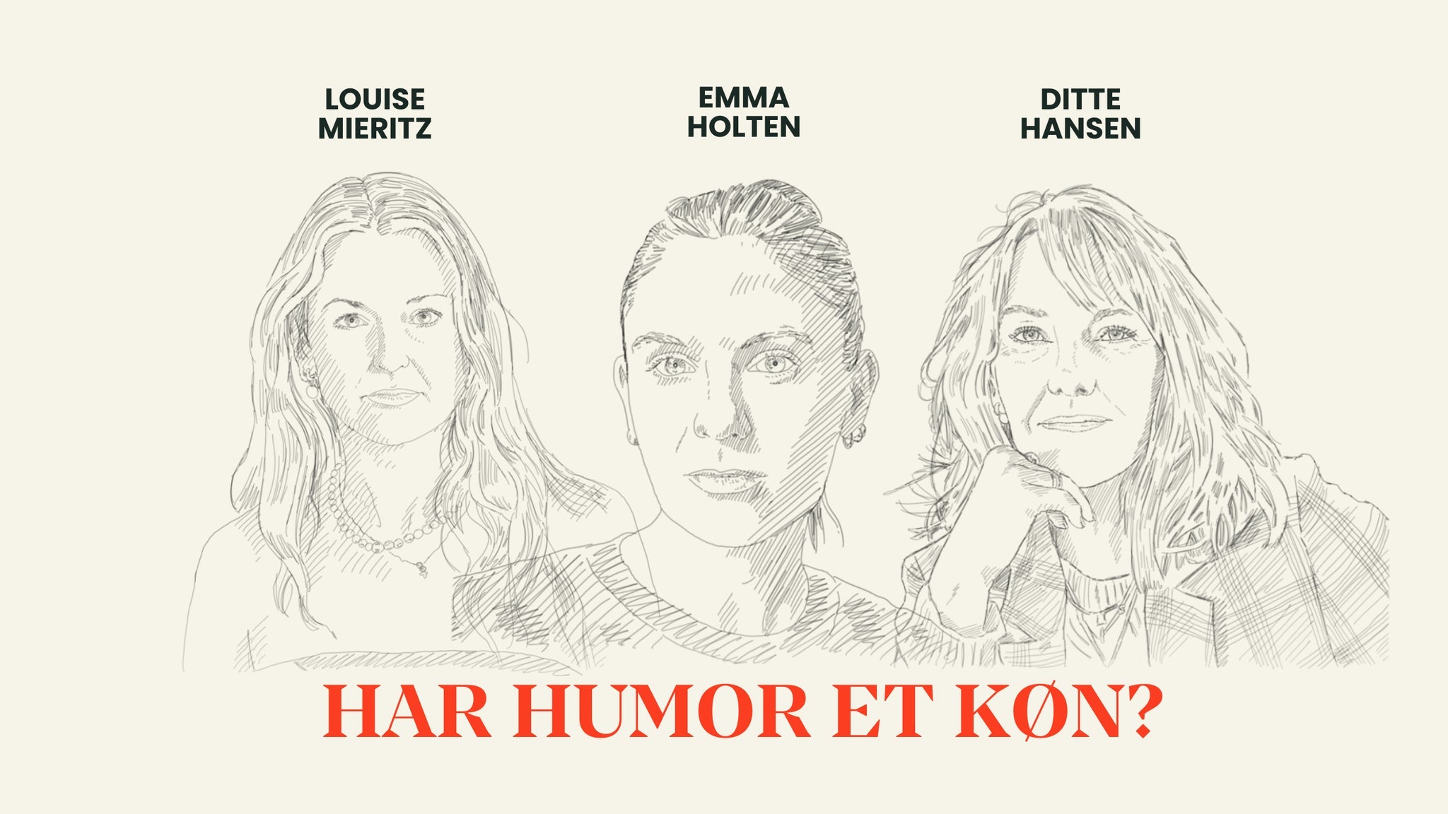 Har humor et køn? Talk med Ditte og Louise, og Emma Holten