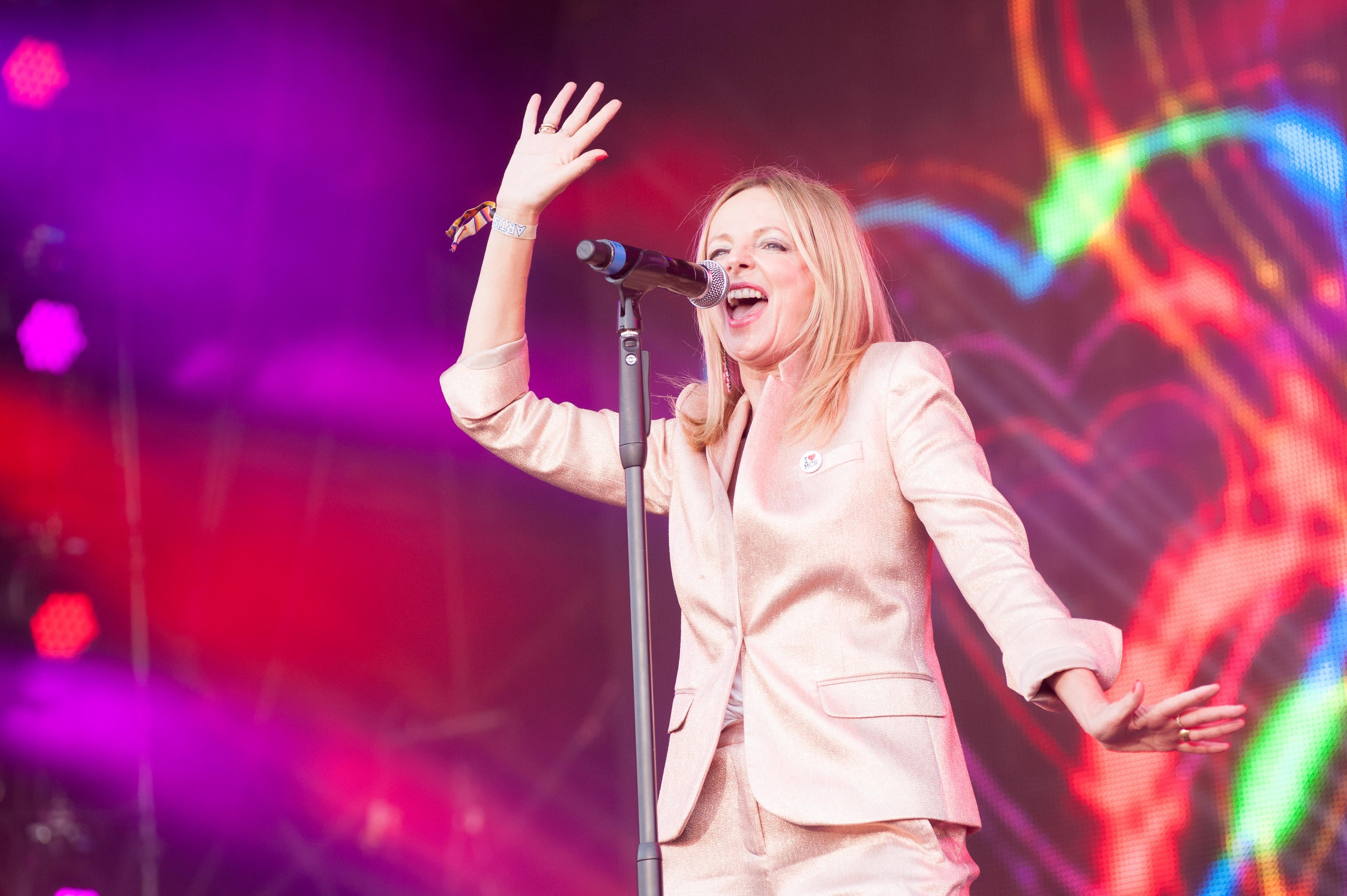 Altered Images performing 'Bite' Event Title Pic