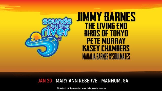 Sounds By The River – Jimmy Barnes All Star Band & more in Mary Ann Reserve, Mannum 20/01/2024