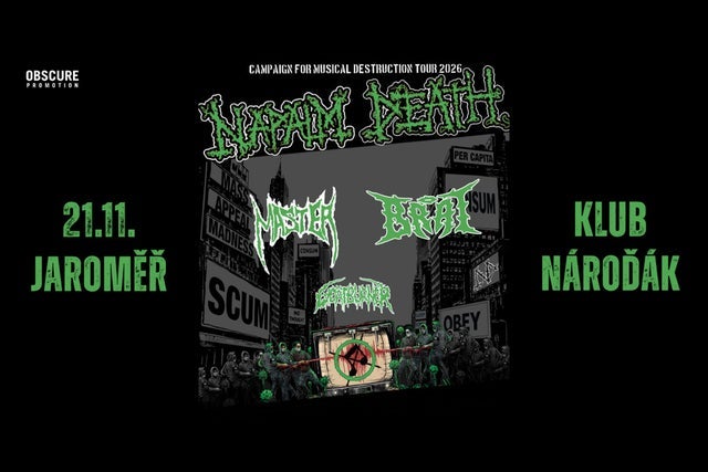 CAMPAIGN FOR MUSICAL DESTRUCTION 2026: NAPALM DEATH & more