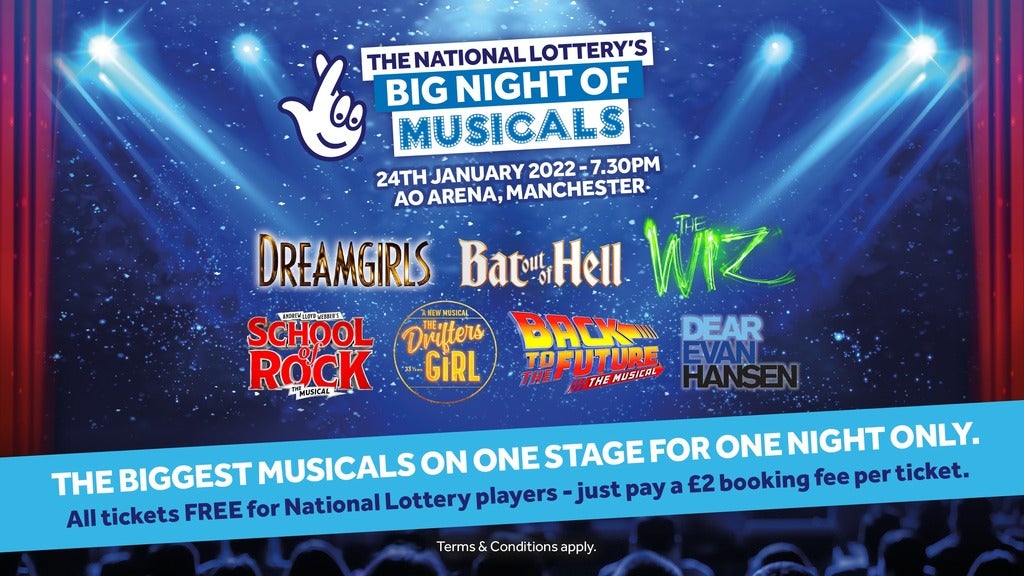 The National Lottery's Big Night of Musicals Seating Plan Manchester