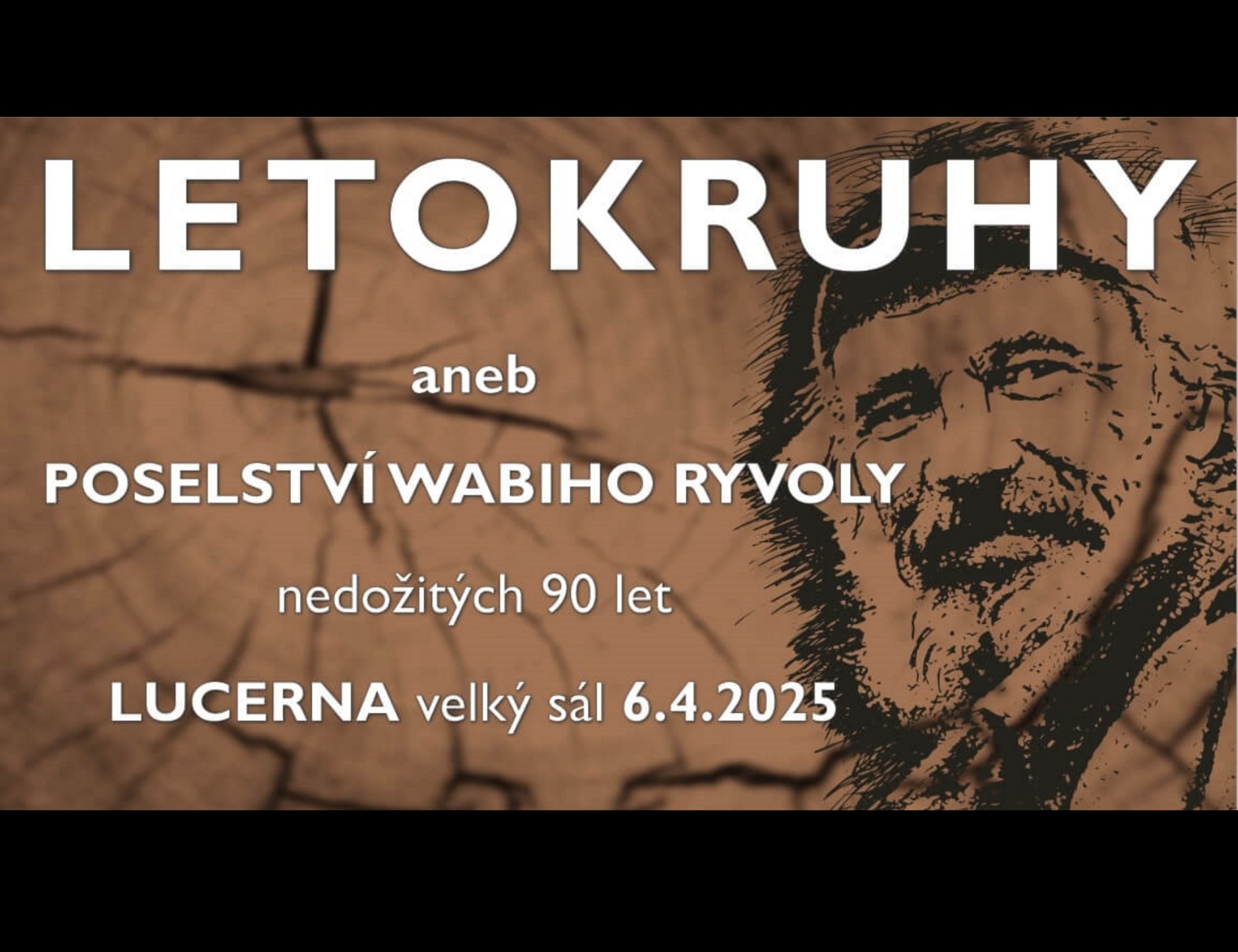 Letokruhy 2025 aneb poselství Wabiho Ryvoly- Praha -Lucerna – Velký sál Praha 1 Štěpánská 61, Praha 1 11000