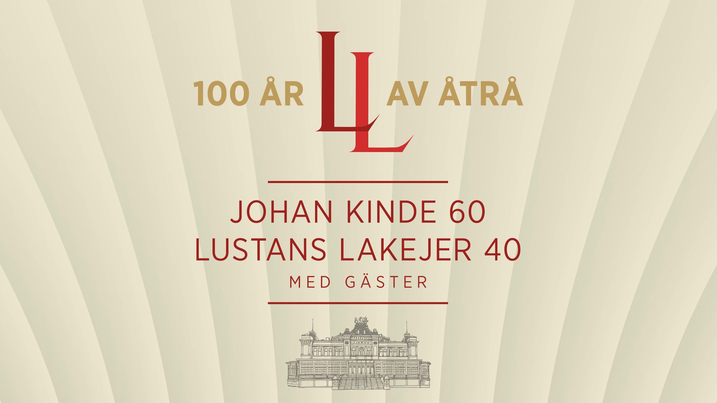 100 ar av atra - Johan Kinde  60. Lustans Lakejer 40 presale information on freepresalepasswords.com