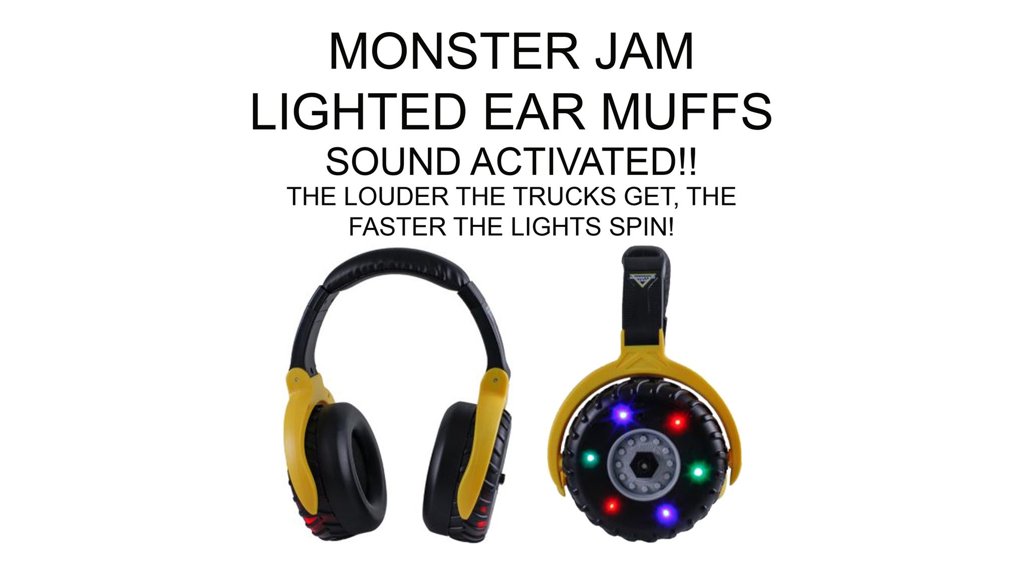 Monster Jam - Sound Activated Lighted Ear Muffs presale information on freepresalepasswords.com