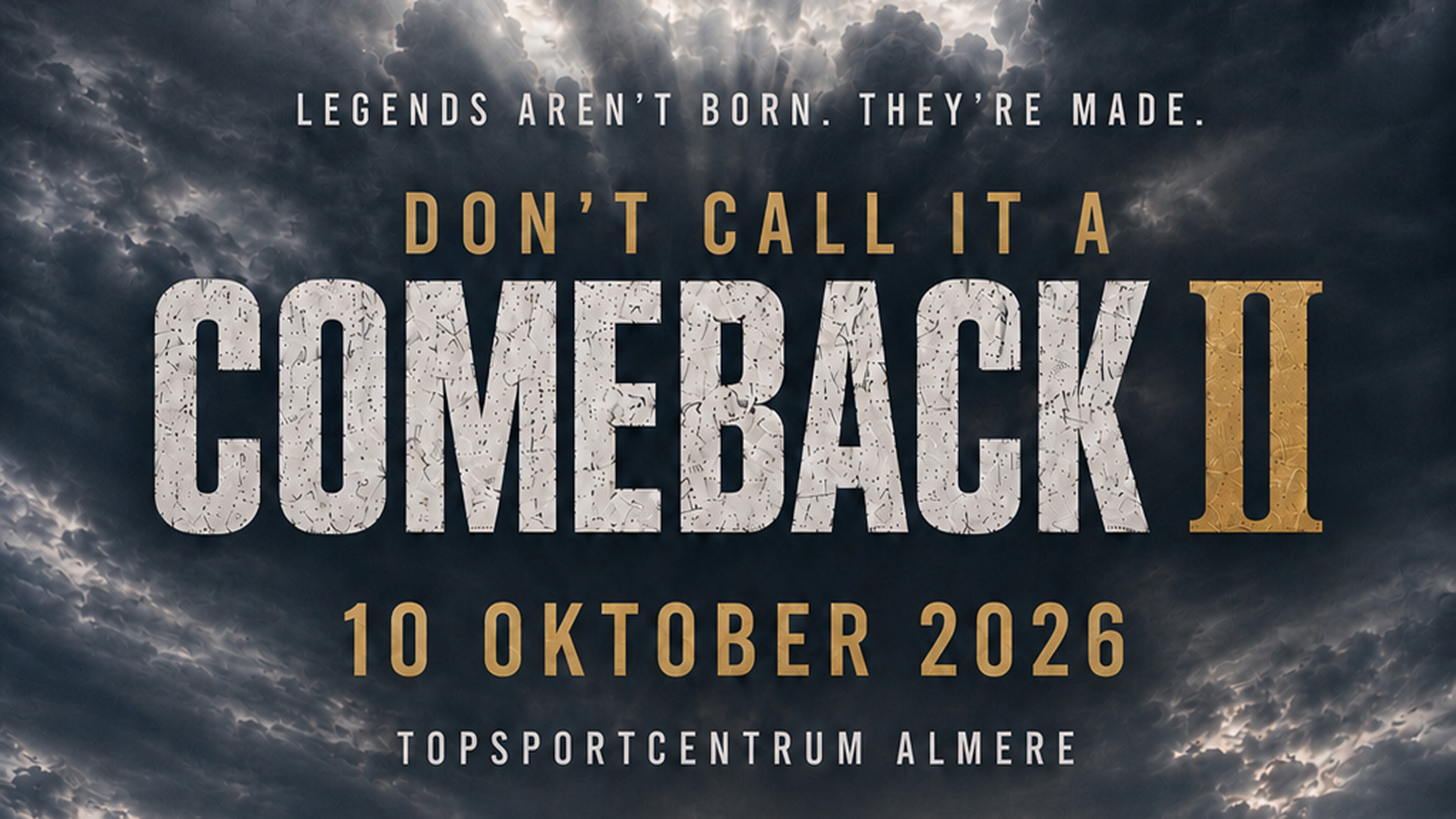 SportmaniEvents Presents: Don’t Call It A Comeback