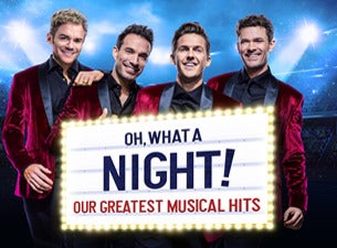 OH WHAT A NIGHT! OUR GREATEST MUSICAL HITS - Restaurangpaket & buffé, 2020-02-22, Линчёпинг