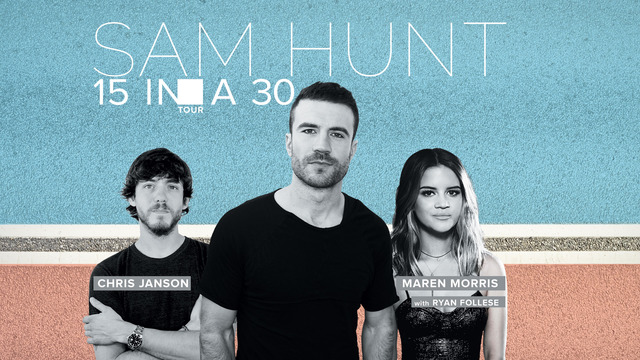 Sam Hunt 15 In A 30 Tour
