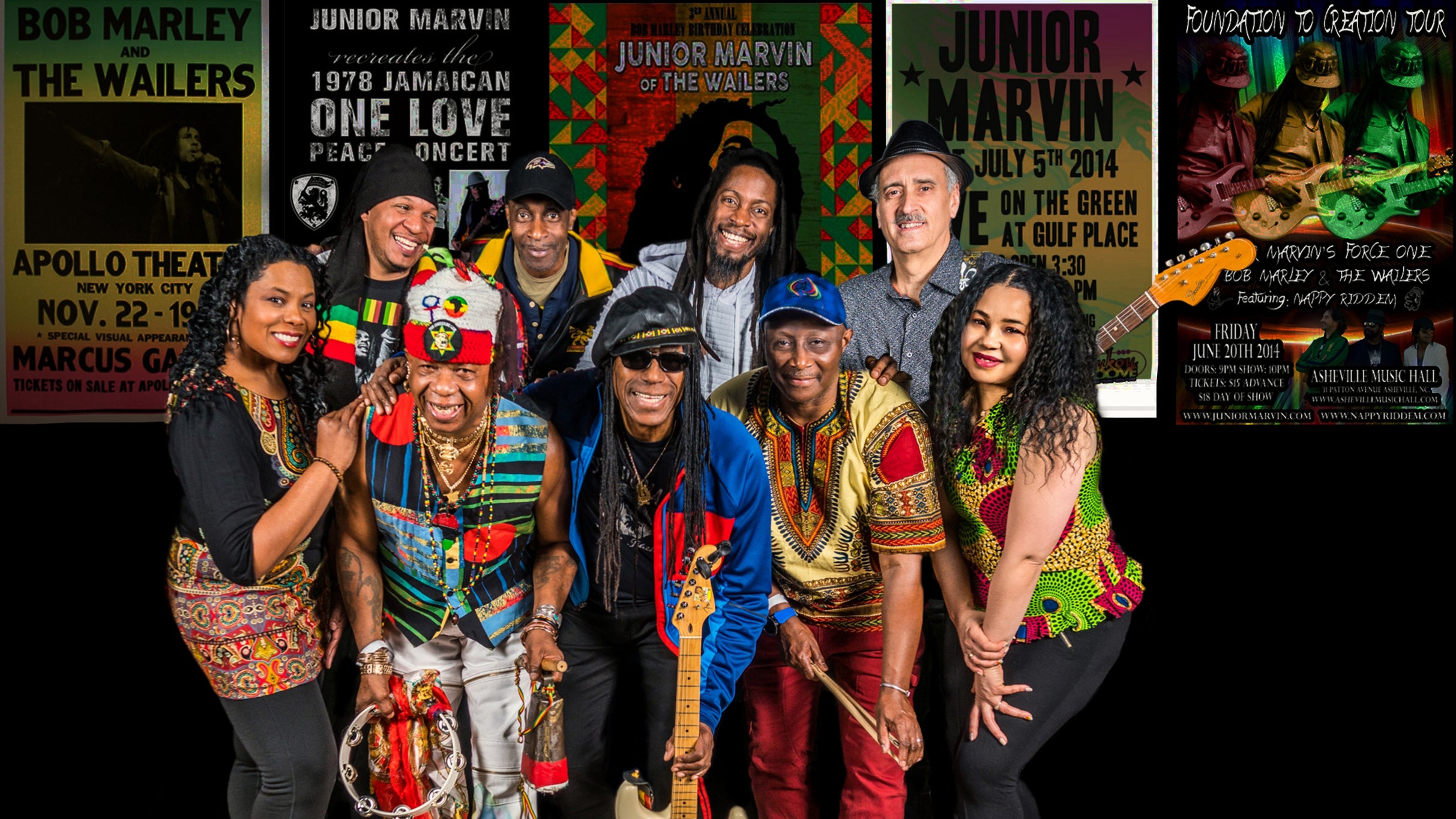 The Legendary Wailers feat. Junior Marvin in Montclair promo photo for Live Nation presale offer code