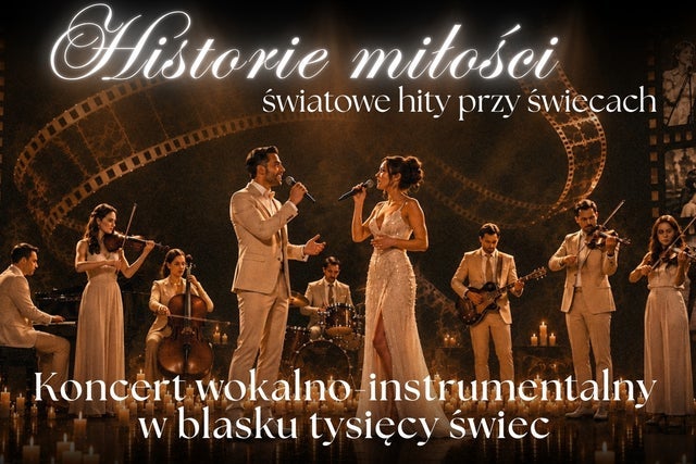 Plakat wydarzenia: Koncert przy świecach - Historie miłości – światowe hity przy świecach