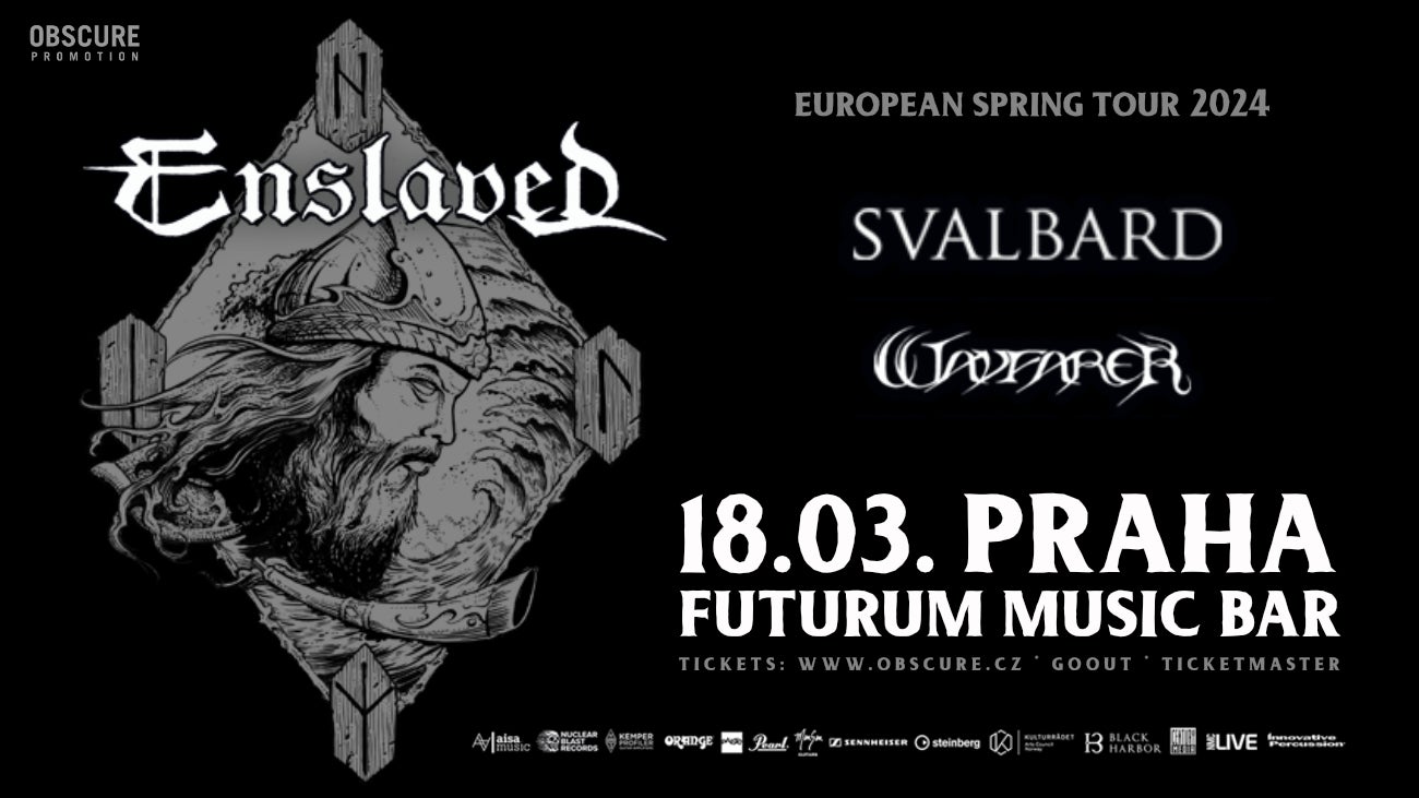 ENSLAVED, SVALBARD, WAYFARER- Praha -Futurum Music Bar Praha 5 Zborovská 82/7, Praha 5 15000